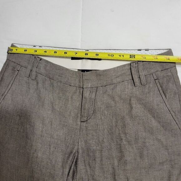 Women's Gap Straight Leg Pants Sz 2 Long Brown - Picture 2 of 7